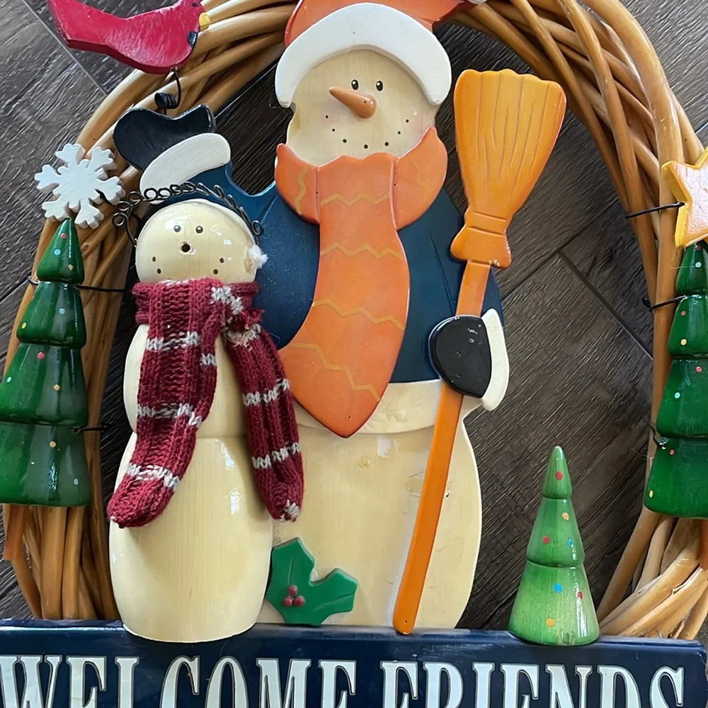 Vintage Primitive Wood Wreath